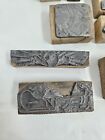 Lot 8 Vtg Printing Letterpress Wood Metal Type Printers Press Block 
