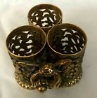 Gold Tone Lipstick Holder Mid Century Vanity Stamped Stylebuilt Frame Co Ny