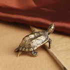 Vintage Brass Turtle Figurine Statue Home Desk Ornaments Animal Figurines Gift