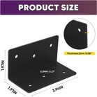 90 Degree Corner Bracket 16pcs 2 x2 x4  L-shape Brackets 14-ga Steel Shelf Brack