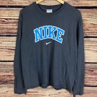 Vintage Nike Silver Tag Long Sleeve Gray Shirt Size Men s Large 
