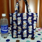 Handmade Overlapping Cat Lunch Bag Tote Bag For Walks And Convenience Stores