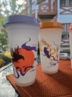 Starbucks Halloween Reusable Hot Cups Glow In The Dark Set Of 6 2022 W lids New