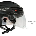 Tronx S50 Pro Hockey Helmet Clear Visor  anti-scratch anti-fog  Ce Certified