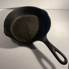 Antique Cast Iron Frying Pan Skillet  5 Heat Ring For Wood Stove On Bottom 