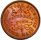  1863  Waterbury Ct-560-a-2a  r-4  New York Store Civil War Token 