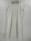 Antique French Nightgown Womens Size Xl Edwardian Slip White Cotton