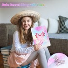 Axolotl Diary With Lock  Gift For 8 9 10 Year Old Girl  Secret Diary Journal    