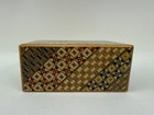 Vintage Japanese Hand Crafted Marquetry Yosegi Wooden Puzzle Box