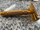 Vintage Gillette Gold Safety Razor   8 Blades - New In Box