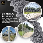 Galvanized Steel 4 X 50 Ft Roll Chain Link Fence Fabric 11 5 Ga Heavy Duty Simba