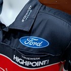 Stewart-haas Racing Large Mahindra Ford Briscoe Race Used Pit Crew Shirt Nascar