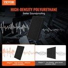 50 Pack 12  X 12  X 2  Acoustic Foam Panels Wedge Studio Soundproof Wall Tiles