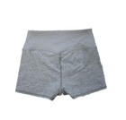 Alo Yoga High Waisted Alosoft Aura Hot Shorts Size Medium Heathered Light Gray