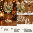 Christmas 3d Wine Glass Collection Gift Box Set  3d Christmas Wine Glasses