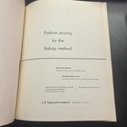 Fashion Sewing By The Bishop Method Paperback Vintage 1962