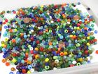 2 Pounds Assorted Color  6mm X 9mm  India Handmade Glass Pony Beads  bnt-97    