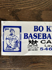 Bo Knows Baseball Cards Bumper Sticker - Advertising Vintage Style Utah  90s
