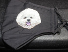 Bichon Frise Dog Breed Embroidered Face Mask