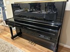 Yamaha U1f Upright Piano Ebony  1 Owner  With Player Attachment  Very Nice 