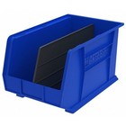 Akro-mils 30260blue Hang   Stack Storage Bin  Plastic  Blue  10 In H  11 In W 
