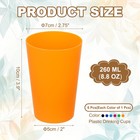 6pcs Plastic Drinking Cups 8 8oz Unbreakable Water Tumblers Mix Color 