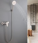 Sus Hand Shower Head Bathtub Tap Bathroom Mixing Valve Hot Cold Mixer Faucet Set
