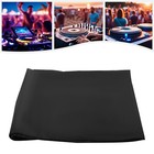 Black Dj Display Stand Scrim Oxford Cloth Dj Facade Booth Portable Event Cover