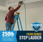 Werner 4 Ft  Fiberglass Step Ladder  250 Lb  Capacity  Type I Duty