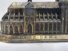 Vintage Rheims Cathedral Notre Dame Paris Souvenir Paperweight 1950-1960 s