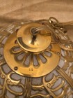 Japanese Karakusa Vintage Brass Hanging Globe Lantern Light 9   