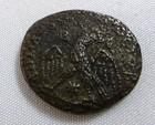 Ancient Billon Tetradrachm Roman Provincial Coin 26mm Profile Bust Eagle Reverse
