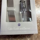 Wilton Cake Knife And Server Set Crystal Clear Handle Wedding Anniversary Party
