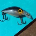 Vintage Squarebill Crankbait Lot Of 2 2  3 8 Oz 5ft Pos  Brown gold black Lip