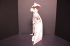 Lladro Spain 4563 Lovers Couple W  Puppy   Parasol Umbrella Large 20  Figurine