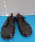 Vintage Style Black Leather Oxford Shoes With Brass Studs Casual Dress Derby