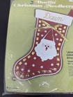 Bucilla Vintage Santa Face Felt Embroidery Christmas Stocking Kit 2103