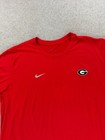 Georgia Bulldogs Nike Screened Logo Athletic S s Crew Shirt  men s Xl  Red