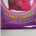 Ferret Lazy Pet Products Ferretude Soft Carrier Red Fleece Adjustable Straps New
