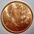 1  X  1968 - 1 Pingin penny - Ireland - Mint Condition