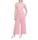 Nike Womens Vintage Pink Drawstring Waist Romper Jumpsuit Cotton Blend  Nwt