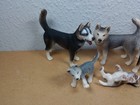 Schleich Husky Family Figures Toy Puppy Male Female Dog Dogs Huskies Figure 2007