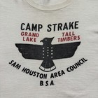 Vintage 60s Bsa Boy Scouts T Shirt Camp Strake Size S Cotton Rare Thunderbird