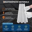 5 Inch Gutter Leaf Guards 50 100 200ft Total Length 0 275  Hole Gutter Guard