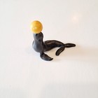 Vintage 1955 Miniature Hagen Renaker Mama Circus Seal With Yellow Ball
