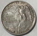 1925 Stone Mountain Commemorative Silver Half Dollar Coin Au Carved Initials Ja