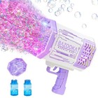 Bubble Gun Bazooka Machine With Colorful Lights - Fun Outdoor Bubble Blower