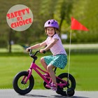 Anely 6ft Bike Safety Flag With Fiberglass Pole - Bicycle Trailer Safety Flag