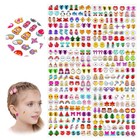 336pcs Stick On Earrings For Girls  118 Style Princess Sticker Earrings  3d G   