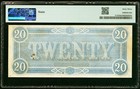 1864  20 Confederate States Of America T-67 - Pmg 63 - Super High Quality